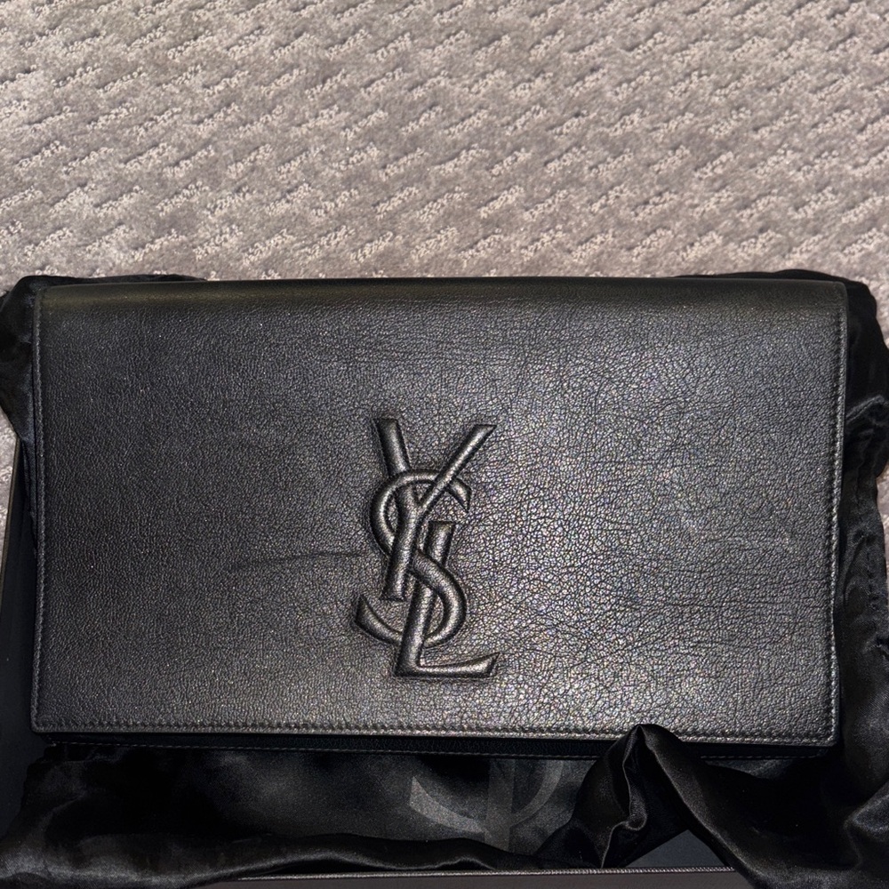 Yves Saint Laurent Classic Black clutch bag